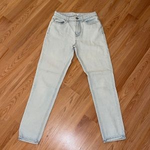 Blue Asphalt Light Blue Wash Denim Mom Jeans